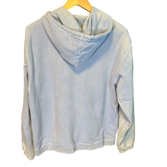 Foxwoods Light Blue Hoodie Size L Cotton Polyester Blend Front Zipper Pockets - Picture 2 of 10